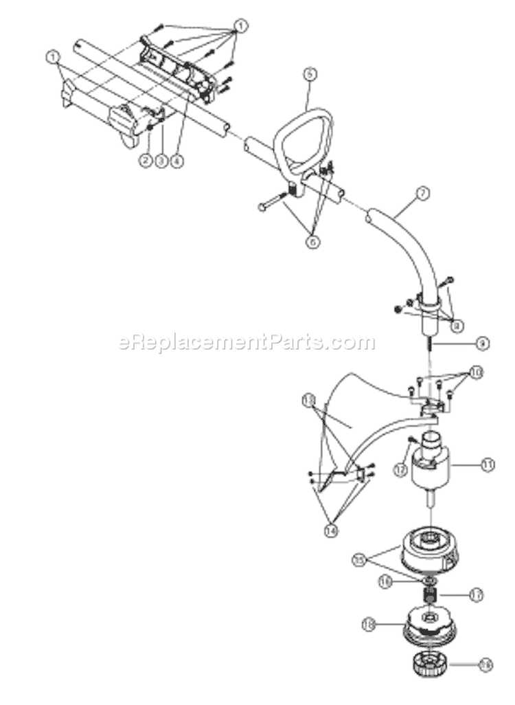 Page A Diagram and Parts List for YM300 41ADY30G401 Yard Man Trimmer